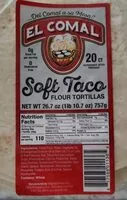 含糖量 Soft Taco Flour Tortillas