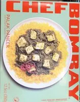 Cantidad de azúcar en Palak Paneer