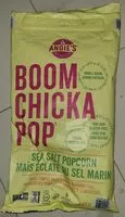 中的糖分和营养成分 Boomchickapop