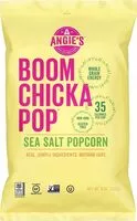含糖量 Angie's, boom chicka pop, sea salt popcorn