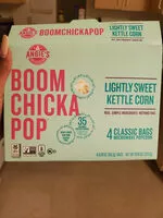 Amount of sugar in Lightly sweet kettle corn, lightly sweet