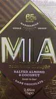 Quantité de sucre dans Dark Chocolate Salted Almond