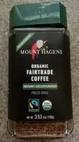 Quantité de sucre dans mount hagen organic fairyrade instant decaffeinated coffee