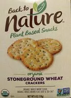 Jumlah gula yang masuk Back to nature, stoneground wheat crackers