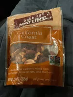 Jumlah gula yang masuk California coast mixed nuts