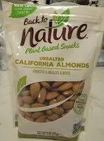 Jumlah gula yang masuk Unsalted California Almonds