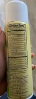 入っている砂糖の量 Olive oil spray