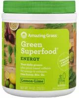 Количество сахара в Green superfood energy
