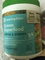 Количество сахара в Green Superfood Detox and Digest, 30 Servings