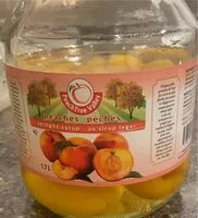 Suhkru kogus sees Peaches in Light Syrup