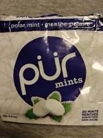 中的糖分和营养成分 Pur mints