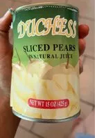 Sokerin määrä sisällä Sliced Pears