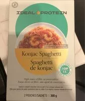 चीनी की मात्रा Spaghetti de konjac