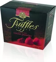 Jumlah gula yang masuk Chocmod natural truffles dusted with cocoa powder
