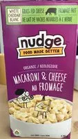 Sucre et nutriments contenus dans Nudge