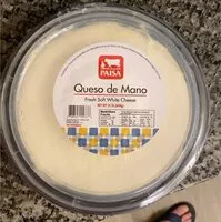 Suhkru kogus sees Queso de mano