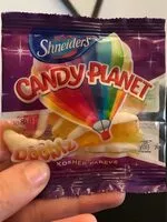 Sokerin määrä sisällä Candy planet