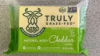 Cantidad de azúcar en Natural Aged Cheddar Cheese