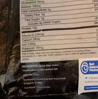 Zuckermenge drin Premium Sgrimp cooked