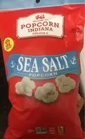 Suhkur ja toitained sees Popcorn indiana