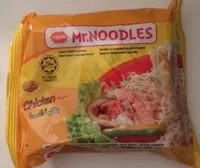 Sokerin määrä sisällä Mr Noodles Chicken