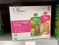 İçindeki şeker miktarı Fruit and veggie blends organic baby food