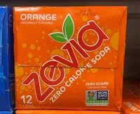 Amount of sugar in Zevia Orange