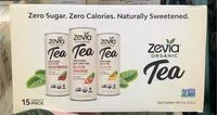 Amount of sugar in Zevia Organic Tea