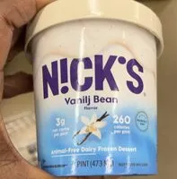 Quantité de sucre dans Nick's - Vanilj bean flavor