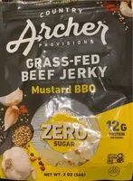 Zuckermenge drin Mustard BBQ grass fed beef jerkey