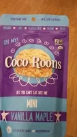 Azúcar y nutrientes en Coco roons