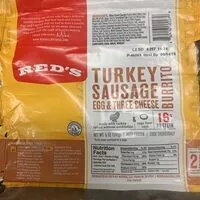 含糖量 Turkey sausage burrito, egg & three cheese