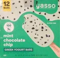 含糖量 Mint chocolate chip greek yougurt bars