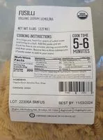 含糖量 Fusilli