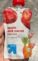 Количество сахара в Apple and carrot baby food