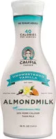 İçindeki şeker miktarı Unsweetened vanilla almond milk