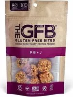 Sokerin määrä sisällä The gfb gluten free gmo high protein bites pbj