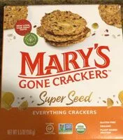 Sugar and nutrients in Mary s gone crackers