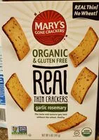 Jumlah gula yang masuk Garlic Rosemary Real Thin Crackers