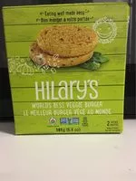 Sucre et nutriments contenus dans Hilary s