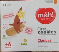 Quantité de sucre dans Mah! Pure Love First Cookies Clásicas