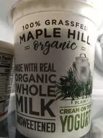 中的糖分和营养成分 Maple hill creamery