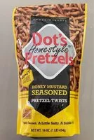 入っている砂糖の量 Honey Mustard Seasoned Pretzel Twist