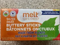 Suhkru kogus sees Organic Buttery Sticks