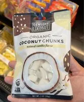 Sokerin määrä sisällä Organic Coconut Chunks natural vanilla flavor