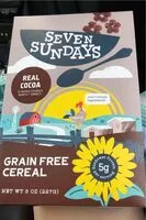 Sokerin määrä sisällä Sunflower cereal - real cocoa