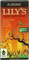 Quantité de sucre dans Lilys sweets almond dark chocolate bar
