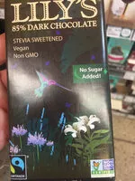 Quantité de sucre dans Lilys chocolate bar extremely dark chocolate