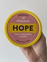 चीनी की मात्रा Hope, organic hummus, thai coconut curry