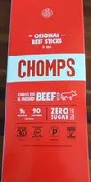 糖質や栄養素が Chomps